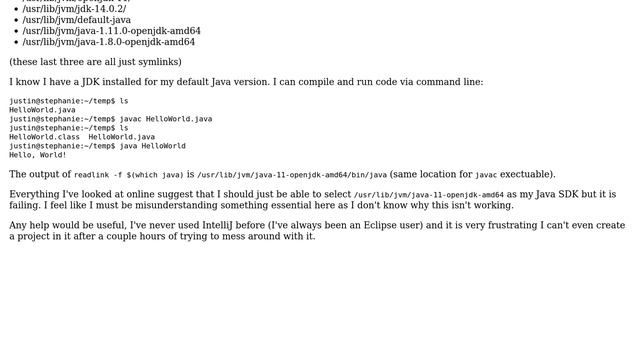 Can't specify SDK in Intellij on Linux (2 Solutions!!) смотреть онлайн
