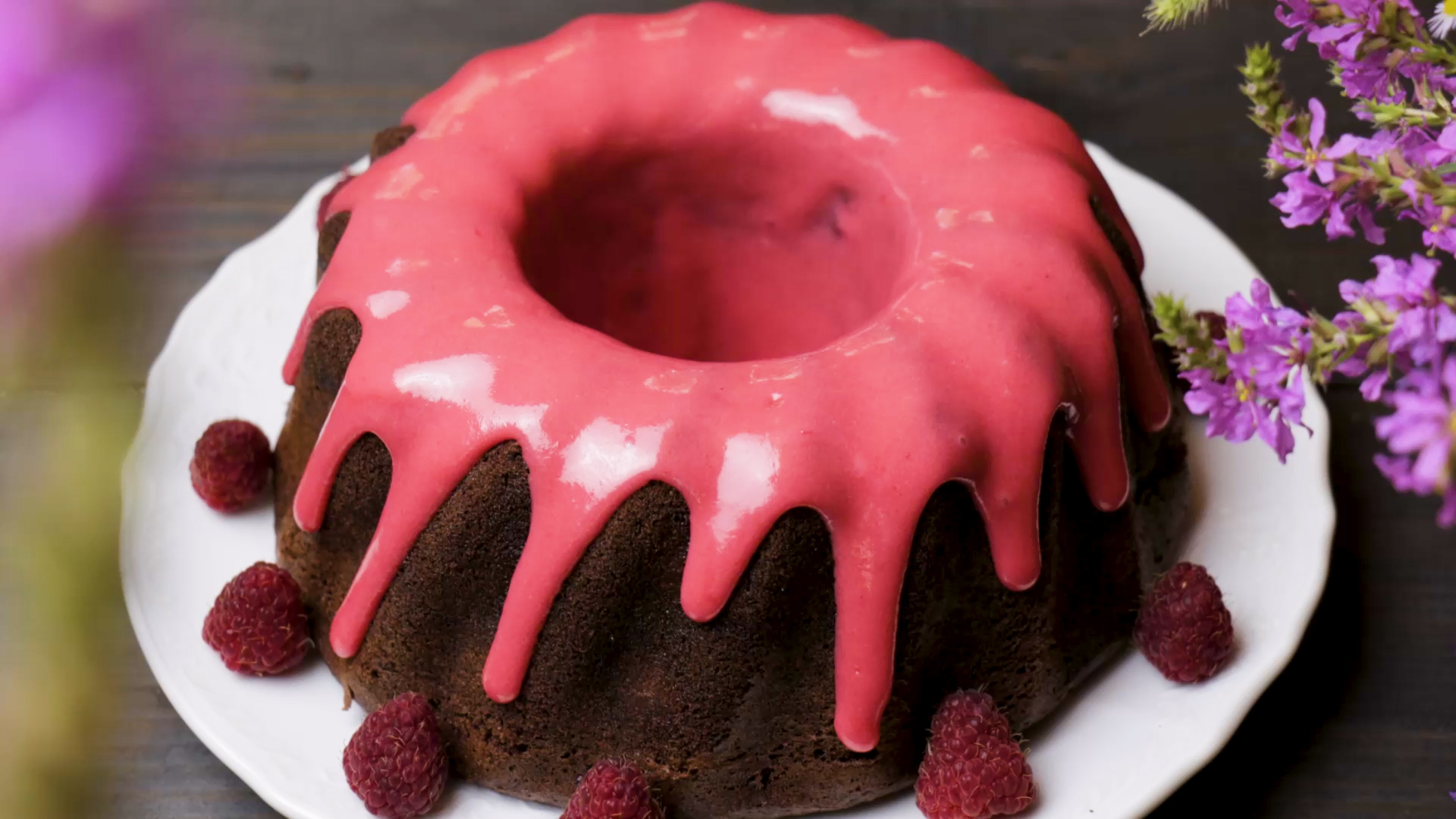 Вкус шедевр! Малиново шоколадный кекс.