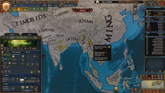 EU4 JUGGERNAUT ORISSA - Part 5 | Foremost Servitor of Jagannath Achievement Run смотреть онлайн