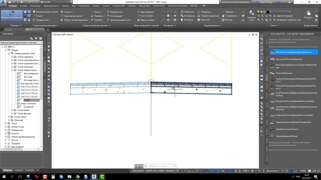 Трехмерное моделирование автодорог в Civil 3D - 1.2 - Основы работы с коридорами смотреть онлайн