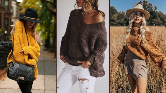 МОДНЫЙ СВИТЕР ОВЕРСАЙЗ 2021-2022/OVERSIZEDSWEATER AUTUMN 2021/С ЧЕМ НОСИТЬ СВИТЕР ОВЕРСАЙЗ смотреть онлайн