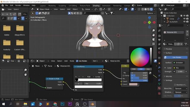 Modeling + Anime blender shading - Blender 3.0 смотреть онлайн