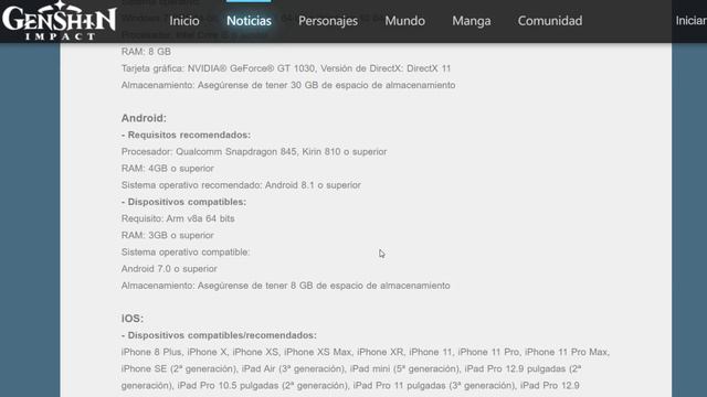 GENSHIN IMPACT ⭐ REQUISITOS MÍNIMOS y RECOMENDADOS ⭐ PC, ANDROID, iOS y PS4 смотреть онлайн