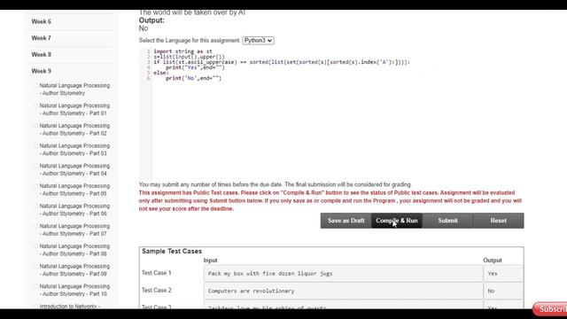 The Joy of Computing using Python NPTEL Week 9 Programming Assignment 2 Solution 2021 March | Week смотреть онлайн