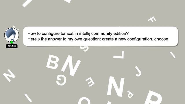 How to configure tomcat in intellij community edition? смотреть онлайн