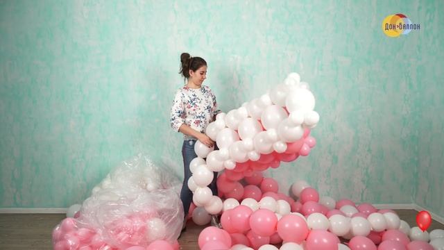 Урок 138. Арка в форме сердца из линколунов смотреть онлайн