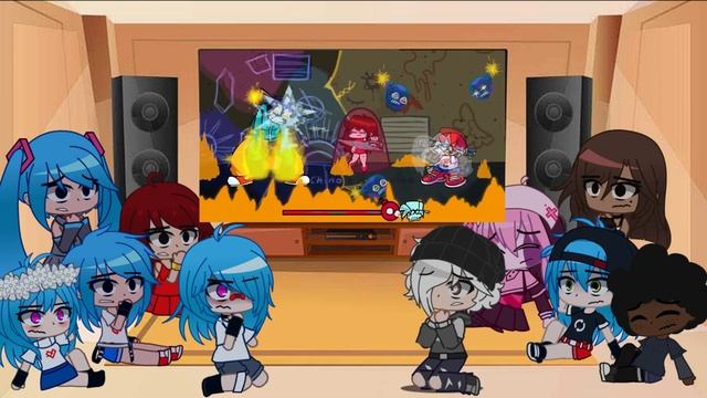 fnf girls react to fire whitty fight | gya gacha (PART 2/2) смотреть онлайн