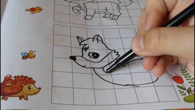 Графические диктанты? Как нарисовать лису по клеточкам? Книжку купили в Фикс прайсе. смотреть онлайн