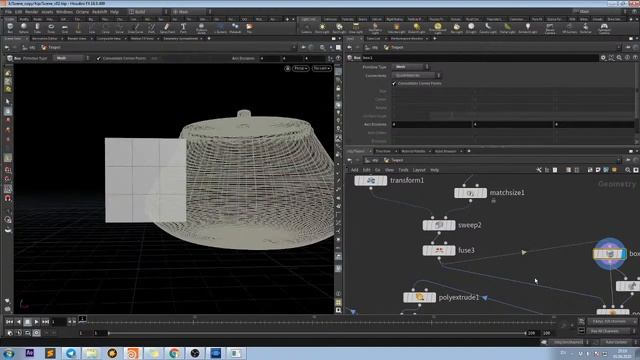 Разбор сцены, стрим Houdini смотреть онлайн