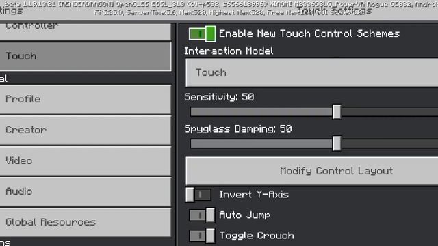 How to enable the New Touch Ui Customization in Mcpe! смотреть онлайн