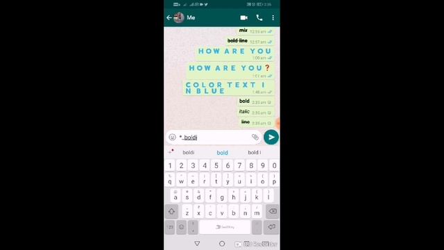 WhatsApp BOLD Text | How To Send WhatsApp messages in Bold Italic Texts & Large Colour Texts смотреть онлайн