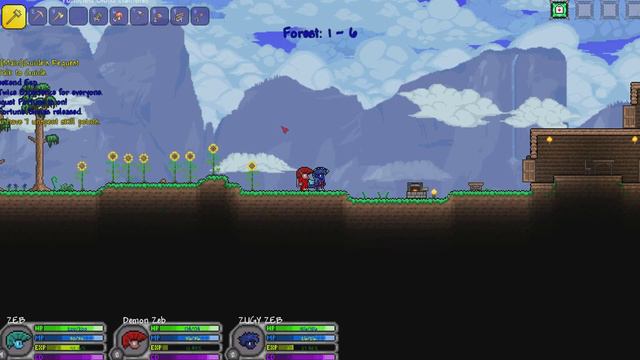 N Mod Terraria 1.2.4 RPG Lets Play Part 2!: MAGIC STICK! смотреть онлайн