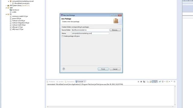 Mahout Item Recommender Tutorial using Java and Eclipse смотреть онлайн