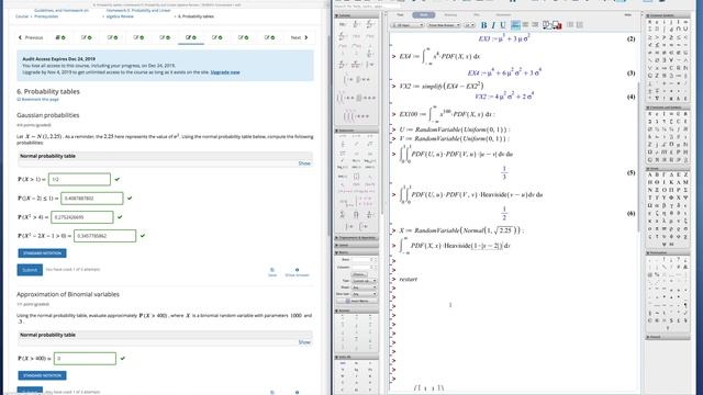 MITx Fundamentals Of Statistics 18.6501x: HW 0: Probability And Linear Algebra Review Screencast