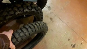 Эксперименты с покрышками на bajaj boxer 150x.