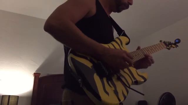 Satriani style jam in E Dorian ESP LTD M1 Tiger смотреть онлайн