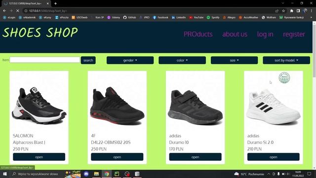 online shop - Python/Flask 2022 website смотреть онлайн