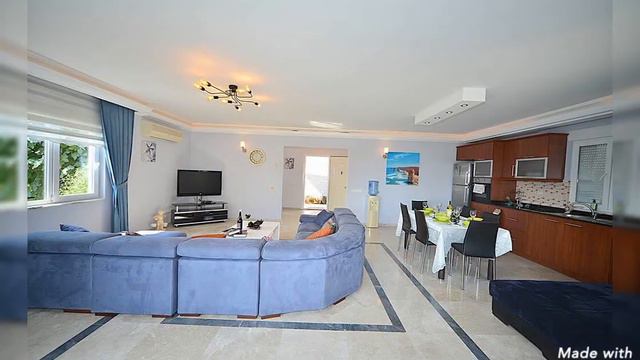 Двухэтажная Меблированная Вилла 3+1 в Аланье смотреть онлайн