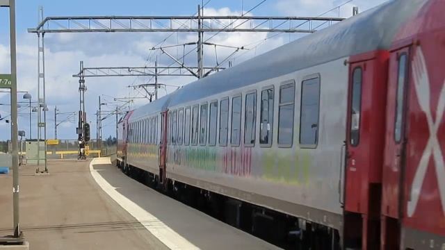 Sweden: Snälltåget Class 193 'Vectron' Leaves Sodertalje Syd On A Malmo To Stockholm Train