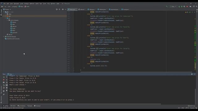 Food Ordering System Java смотреть онлайн