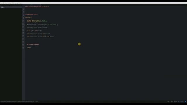 Renpy Tutorial | Text Input and Persistent Data смотреть онлайн