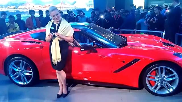 Chevrolet Corvette 2016 at Auto Expo 2016 The Motor Show смотреть онлайн