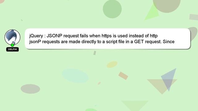 jQuery : JSONP request fails when https is used instead of http смотреть онлайн