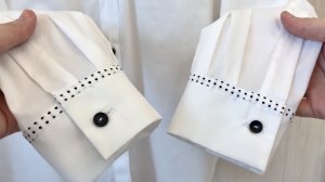 Как сшить рубашку. Манжет и разрез на рукаве рубашки. Шлица на рукаве с окантовкой косой бейкой.