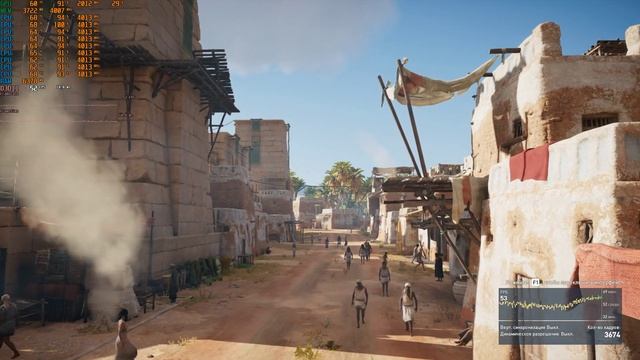 Assassin's creed Origins Test / x3440 4.0ghz + GTX 1070 Test смотреть онлайн