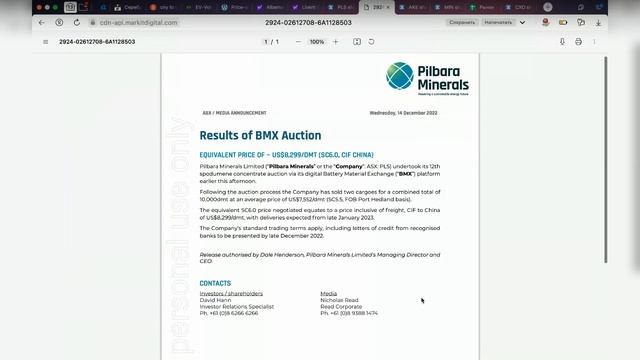 Обзор рынка лития за 2022 год. смотреть онлайн