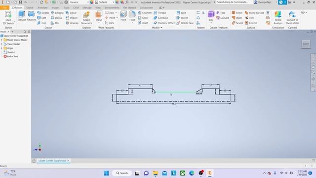 1st Module - 2D Essential Drawing using Autodesk Inventor 2022 смотреть онлайн