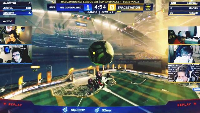 Squishy hits flip reset 1v3! ? | NRG vs SSG | RLCS 21/22: NASCAR 351 смотреть онлайн