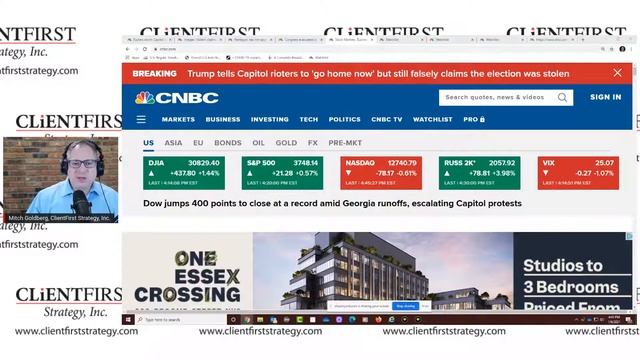 Riots! Stocks react! Light Blue Wave! Interest rates up! A lot to unpack today! смотреть онлайн
