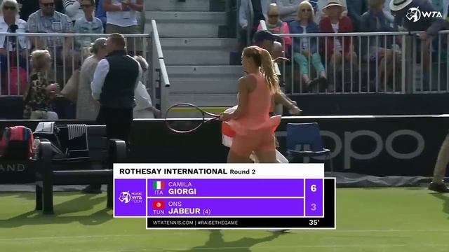 Camila Giorgi Vs. Ons Jabeur | 2023 Eastbourne Round Of 16 | WTA Match Highlights