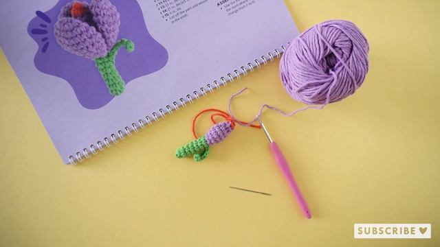 Crochet spring flower crocus tutorial | Amigurumi Calendar 2023 смотреть онлайн