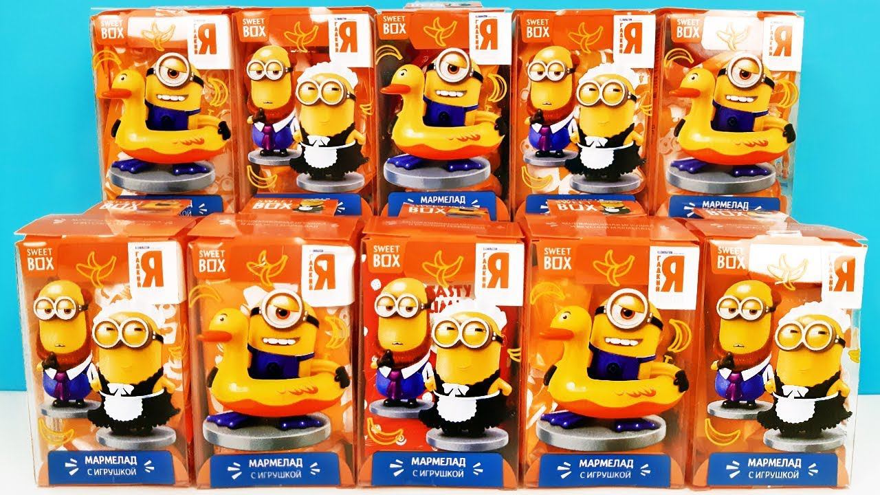 МИНЬОНЫ 2019 СВИТ БОКС! СЮРПРИЗЫ мультик ИГРУШКИ новая серия Minions Sweet Box Surprise Unboxing