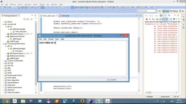 connect java with Oracle 11g part3 смотреть онлайн