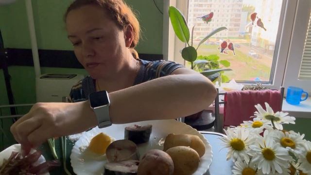 Мукбанг/картошка в мундире/ скумбрия соленая смотреть онлайн