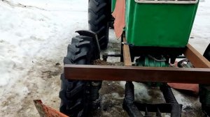 Передний отвал на Т-40АМ. Изготовление кронштейнов и установка на трактор!
