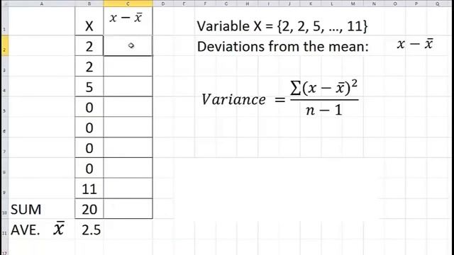 Calculate Variance with Excel (PC) or Numbers (Mac) смотреть онлайн