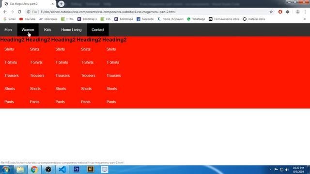 5 Css Mega Menu in Hindi Part 2 смотреть онлайн
