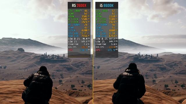 i5 8600K vs Ryzen 5 2600X (Odyssey, SOTTR, PUBG) смотреть онлайн