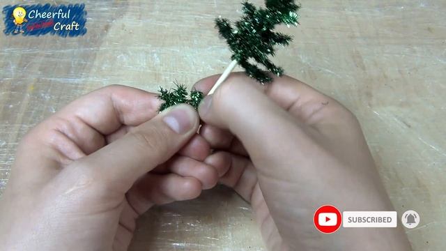 DIY Miniature Christmas Tree using Hairy Wire | How to make a miniature Christmas Winter Tree смотреть онлайн