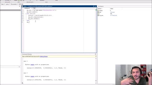 Reinforcement Learning in MATLAB with OpenAI Gym - Environment and first implementation смотреть онлайн