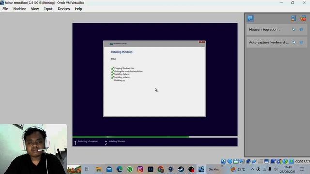 Tutorial Cara install Windows 10 di virtualbox 7.0 смотреть онлайн