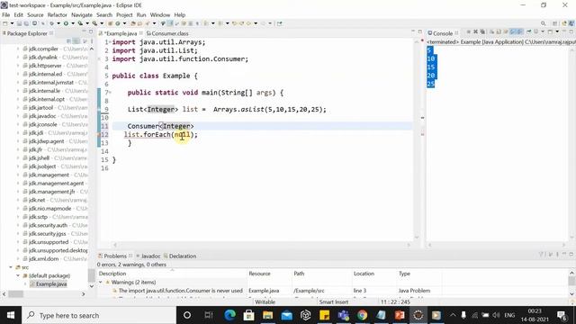 Explain about consumer interface | Consumer interface example | Consumer interface in java. смотреть онлайн