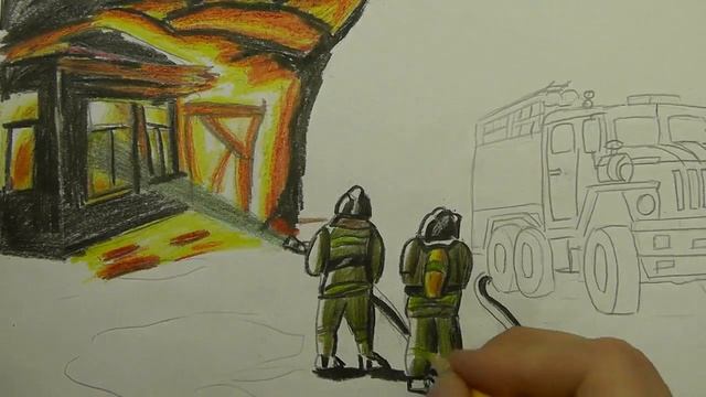 РИСУЕМ ПОЖАР. Draw fire. смотреть онлайн