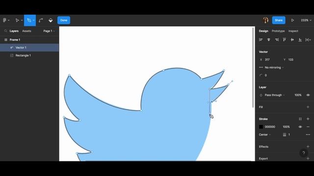 How to use pen tool in Figma | Figma Tutorial | tracing over Twitter logo смотреть онлайн
