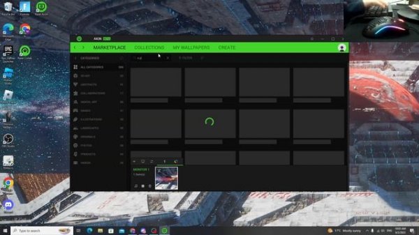 how to add wallpaper with razer axon (a nice one)