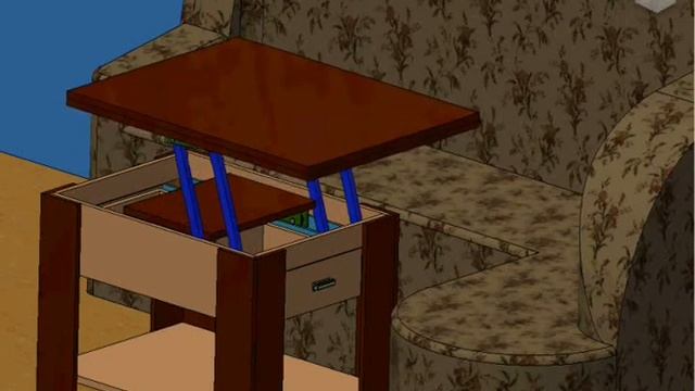 Стіл трансформер Анімація в Autodesk Inventor смотреть онлайн